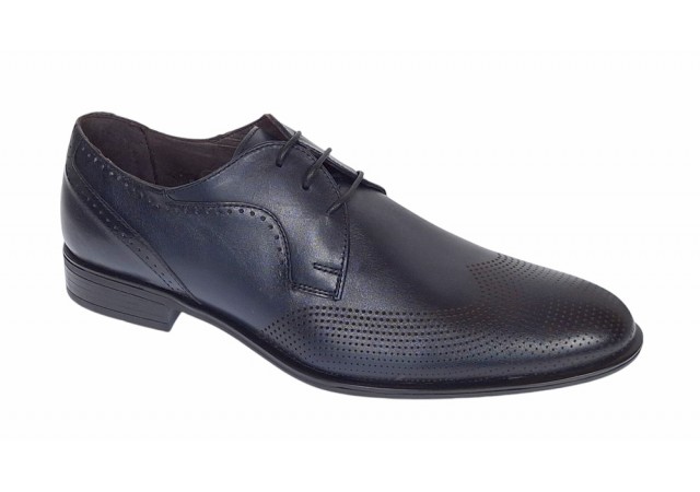 Pantofi barbati eleganti din piele naturala Bleumarin SIR020BL